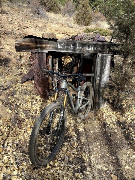 Mining artifacts near the trail