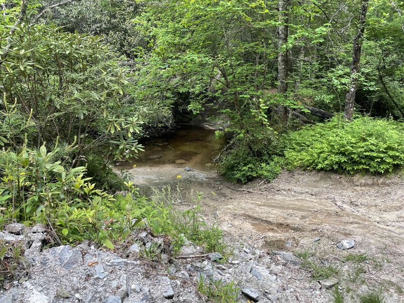 Flat Creek Crossing at end of Flat Creek Trail and Rock Bridge Road