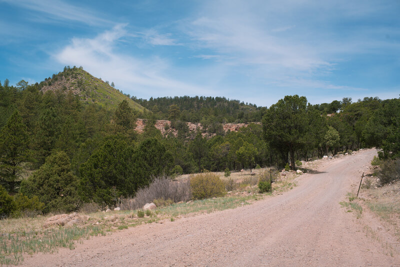 The punchy climb before reaching Polvadera Mesa.