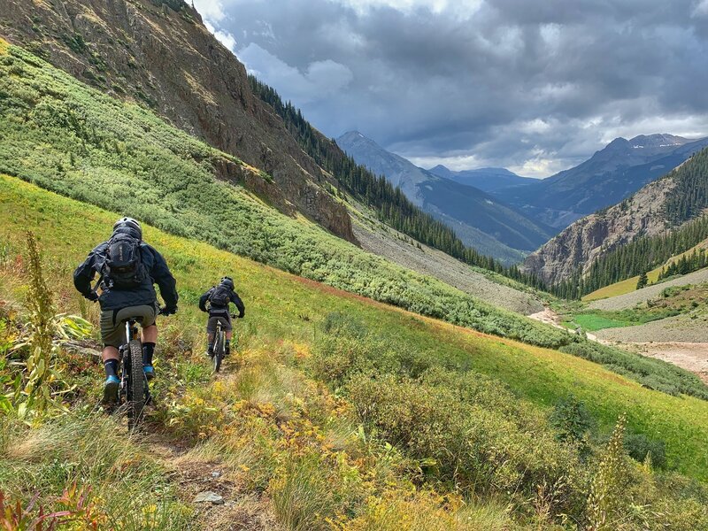 Descending through the green