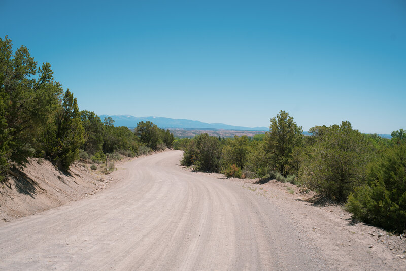 The road into El Rito