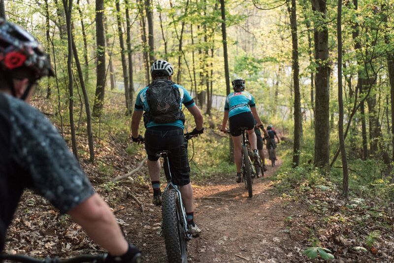 A Group ride on the Frontier Loop Trail.