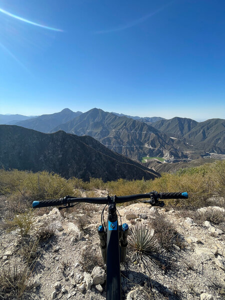 Great views, worth the climb, downhill is a blast.