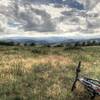 View if Indian Peaks and Longs Peak to the right from Eagle Wind trail at Rabbit Mountain.