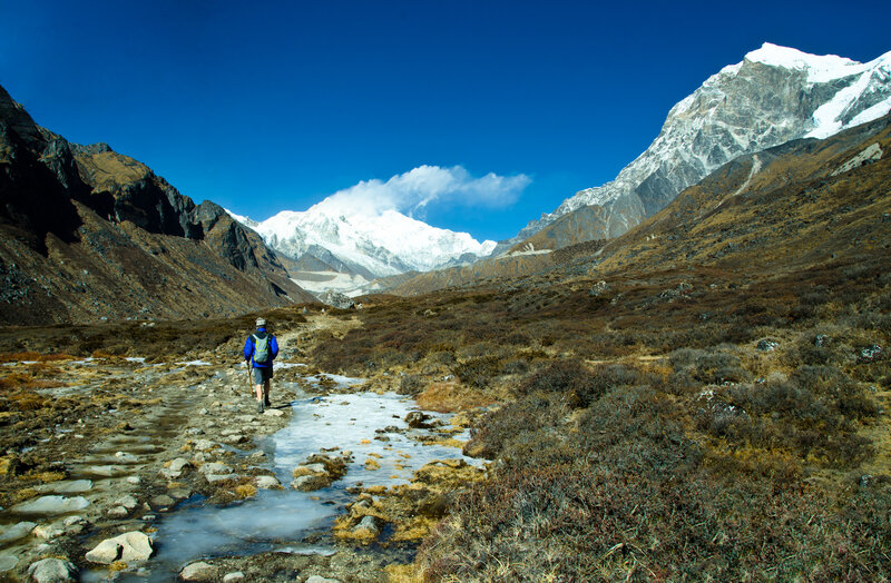 Goechala trekking trails.