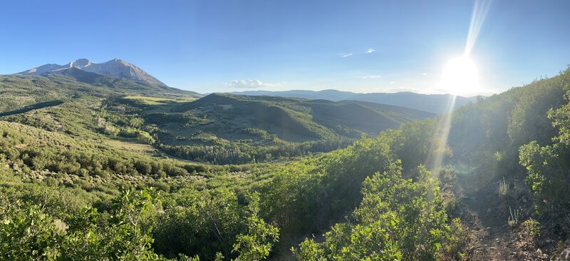 Nice singletrack, worth the climb!