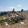 Cairn at the top of Argument Ridge.