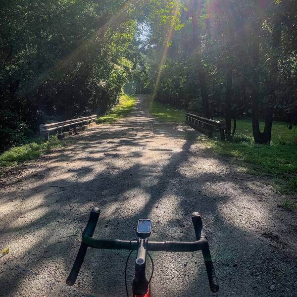 One of the many small bridges on this loop.