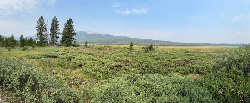 Panoramic View of Elk Meadow . . . Smokey, but Beautiful!