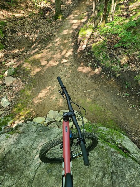 Atop a nice natural boulder feature.