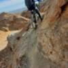 Brutal, gravely disappearing singletrack is the hallmark of this trail.