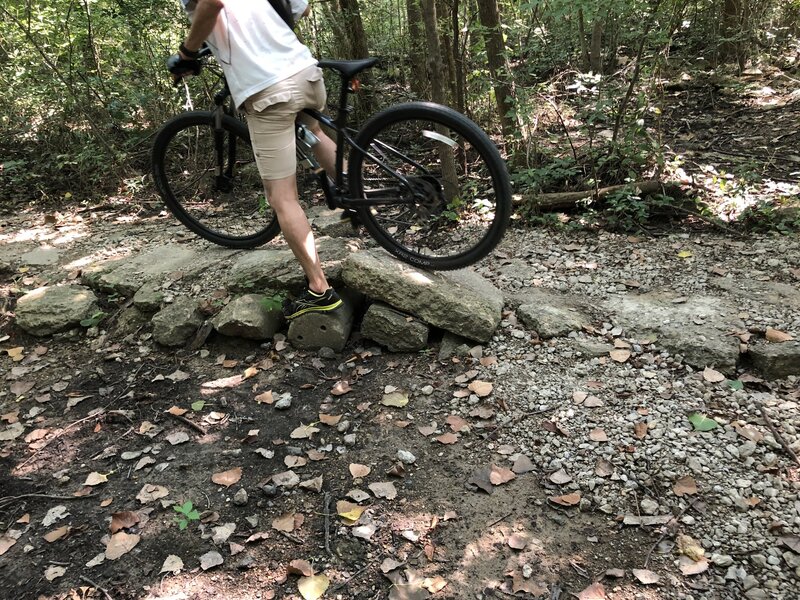 Rock bridge.  Trail builders took advantage off all the abandoned concrete in the area.