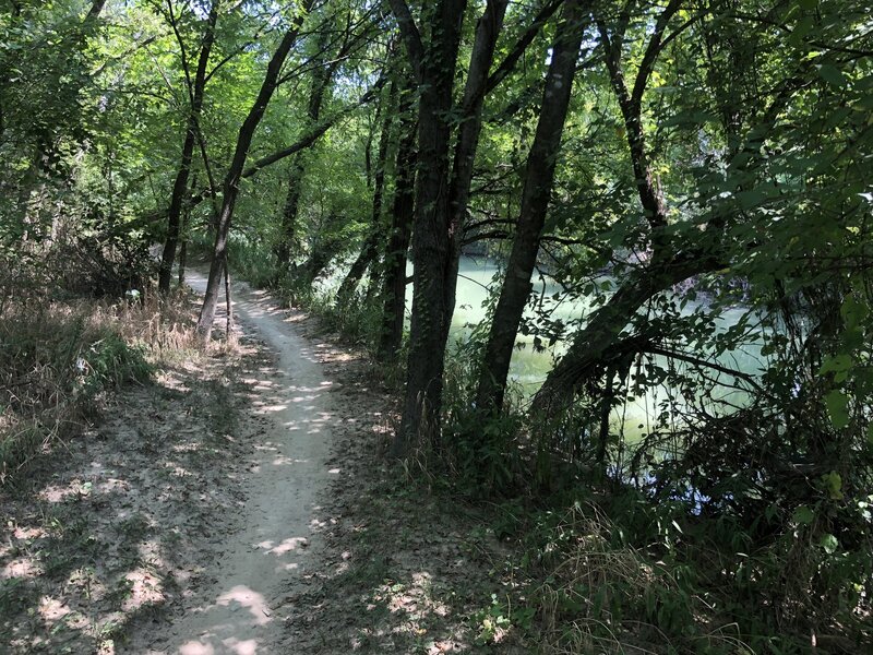 Creek next to trail.