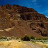 Towering Cliffs above the begging of the trail.