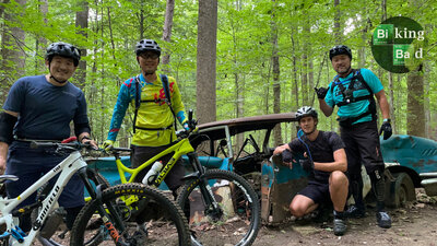 Biking Bad at Patapsco Woodstock trails.