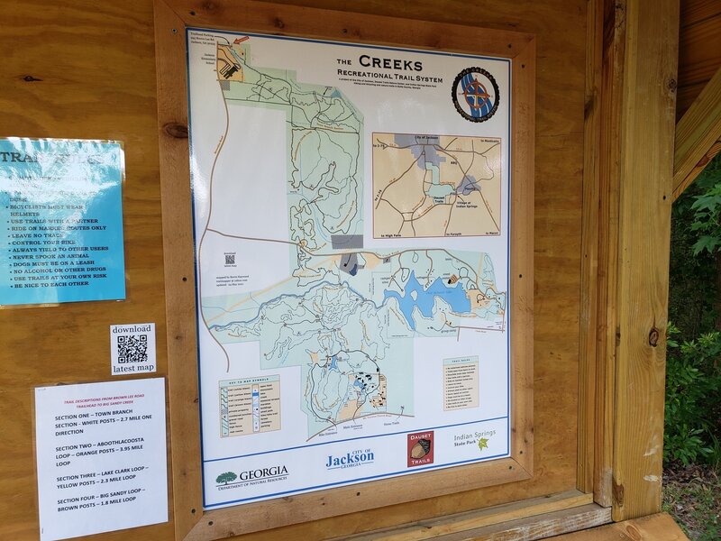 Map of the Creeks Trail System