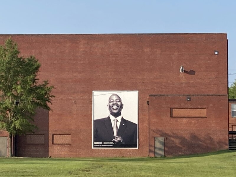 Mural viewable via Tar River Greenway.