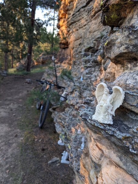 Angel rock, near some nice benches a good spot for reflection and thought