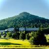 Sugarloaf Mountain and the ASU college.