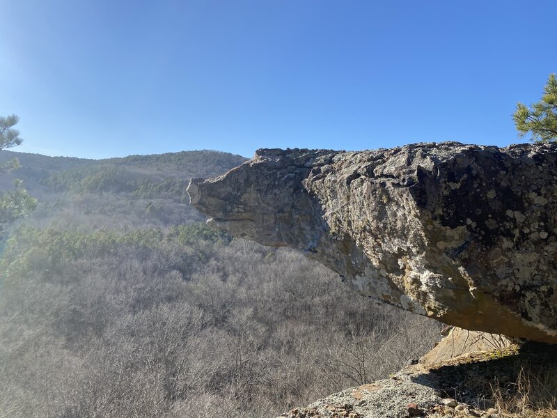 Hog face rock overlooking the Archey Fork valley.