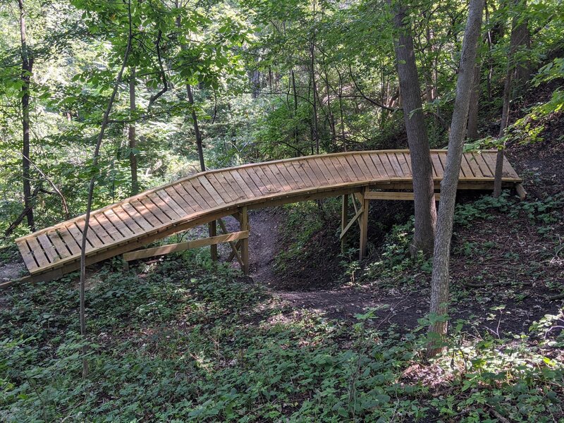Over Under bridge on the Phinney Park Loop