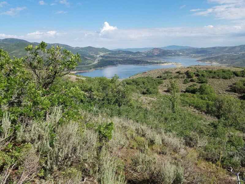 Looking over Jordanelle Reservoir