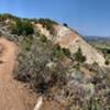 Down the switchbacks on Adam's Way