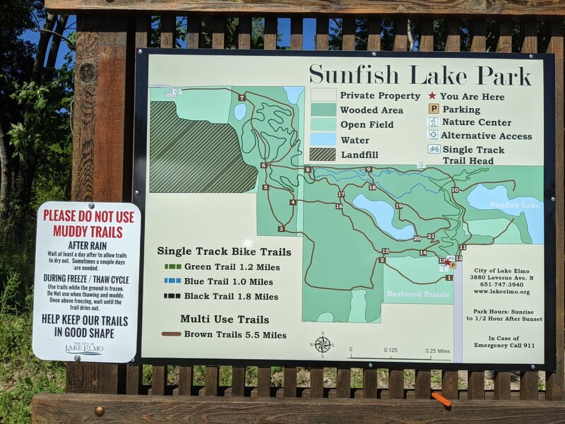 Map at the trailhead