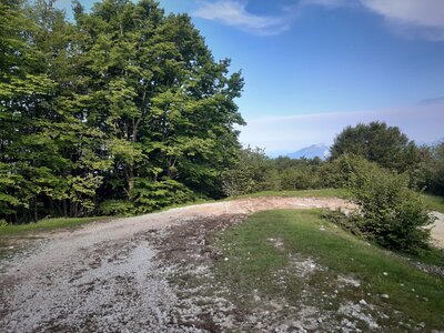 The old military road to Forte Naole