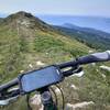 Riding the ridge "Cresta di Naole" high above Lago di Garda