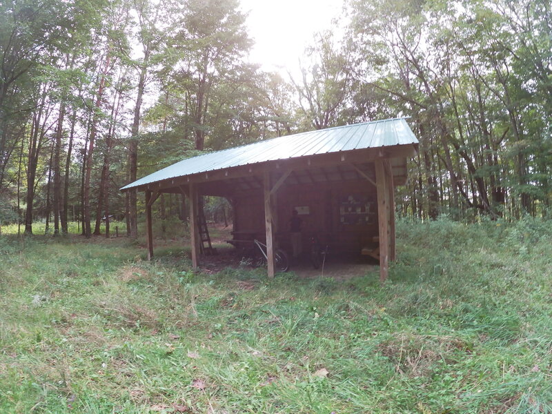 Shelter on the side of the trail