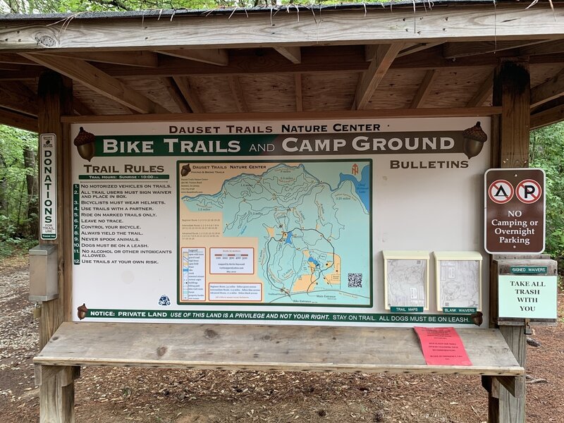 Trailhead and information board.