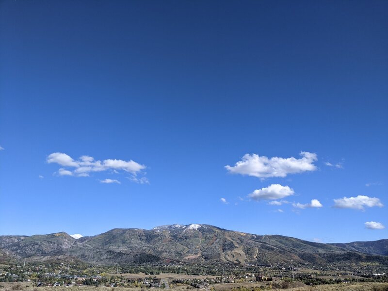 View from the intersection of Ricky's Ridge and Emerald Meadows.