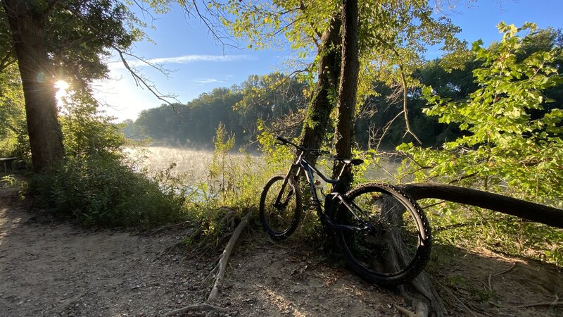 Watching the steam rise from the river shortly after sunrise | Morning of 09.26.2021