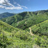 Nearly at the end of the trail overlooking Canyon's resort.