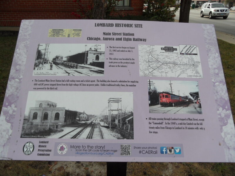 Lombard Historical Signage - one of several in the town