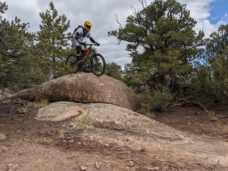 Rock Drops trail...just one of many optional lines you can find here.  Love this trail.