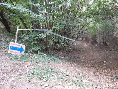 Ziloncello Singletrack (as part of Garda-MTB-Marathon) starts down to your right. The Upper Vadabin Trail continues here left in this photo.