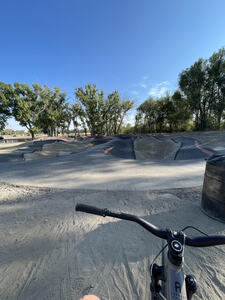 View of the whole pump track.
