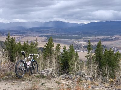 Great views off the side of the access road.