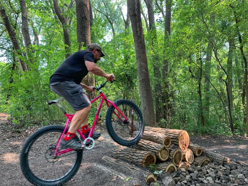 Logover (pile) TTF on the Pumptrack