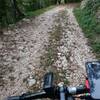 Mulattiera del Covolo (Sentiero #105):  the doubletrack in the lower part (elev. 700m)