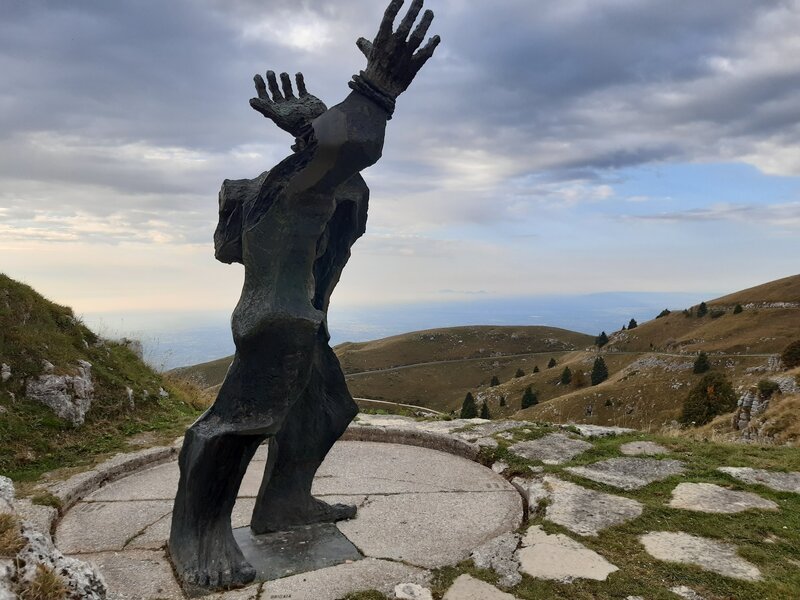 Monument of partisans and resistance at Monte Grappa (elev. 1,680m)