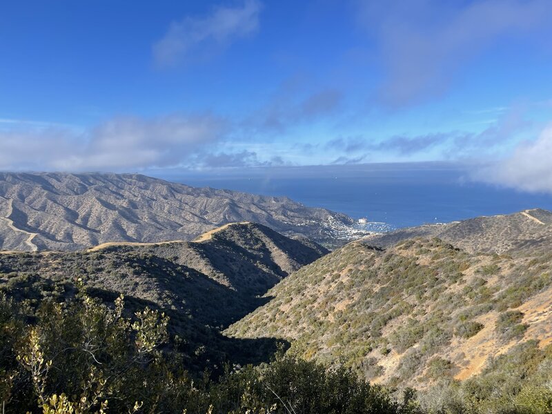 View from East End Road looking northwest out toward Avalon.