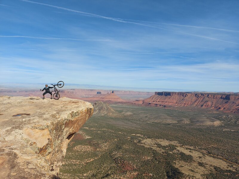 Me on the cliff.