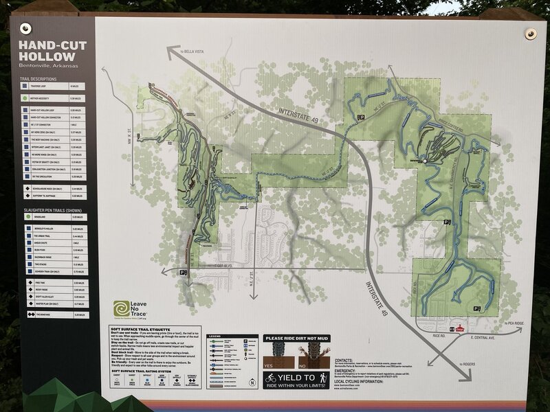 Hand-cut Hollow Trailmap