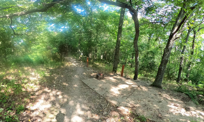 Unnamed or 'Interjections' trail starts here