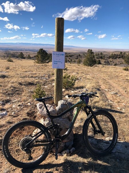 Junction of trail 19 and Powerline Road