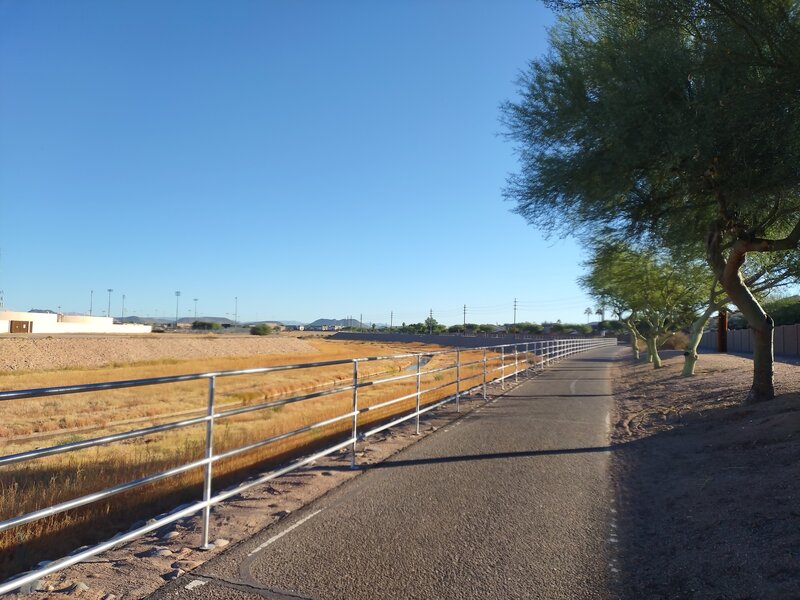 Normal riding conditions on the Skunk Creek Trail.