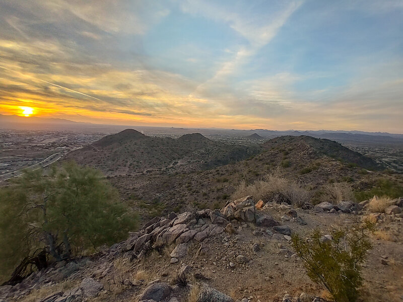 View of Sunrise Mountain Preserve.